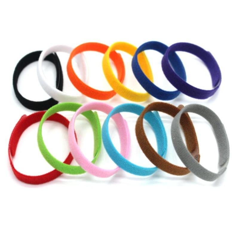 12Pcs/Set Puppy Collars Adjustable Nylon Newborn Pet Color Collar Small Pet Dog Collars Kitten Necklace Marker Rope Pet Supplies
