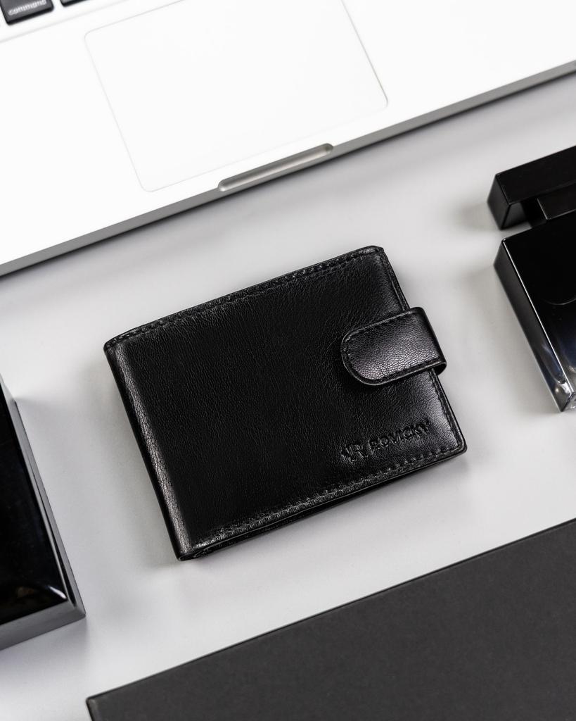 Gift set: men's leather wallet and keychain - Rovicky