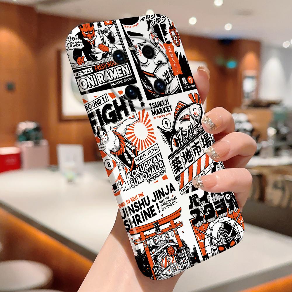 All-inclusive Film Phone Case Cartoon Fashion Design Hard Shell Full Cover Camera Protection Case for iPhone Huawei Honor Vivo Google