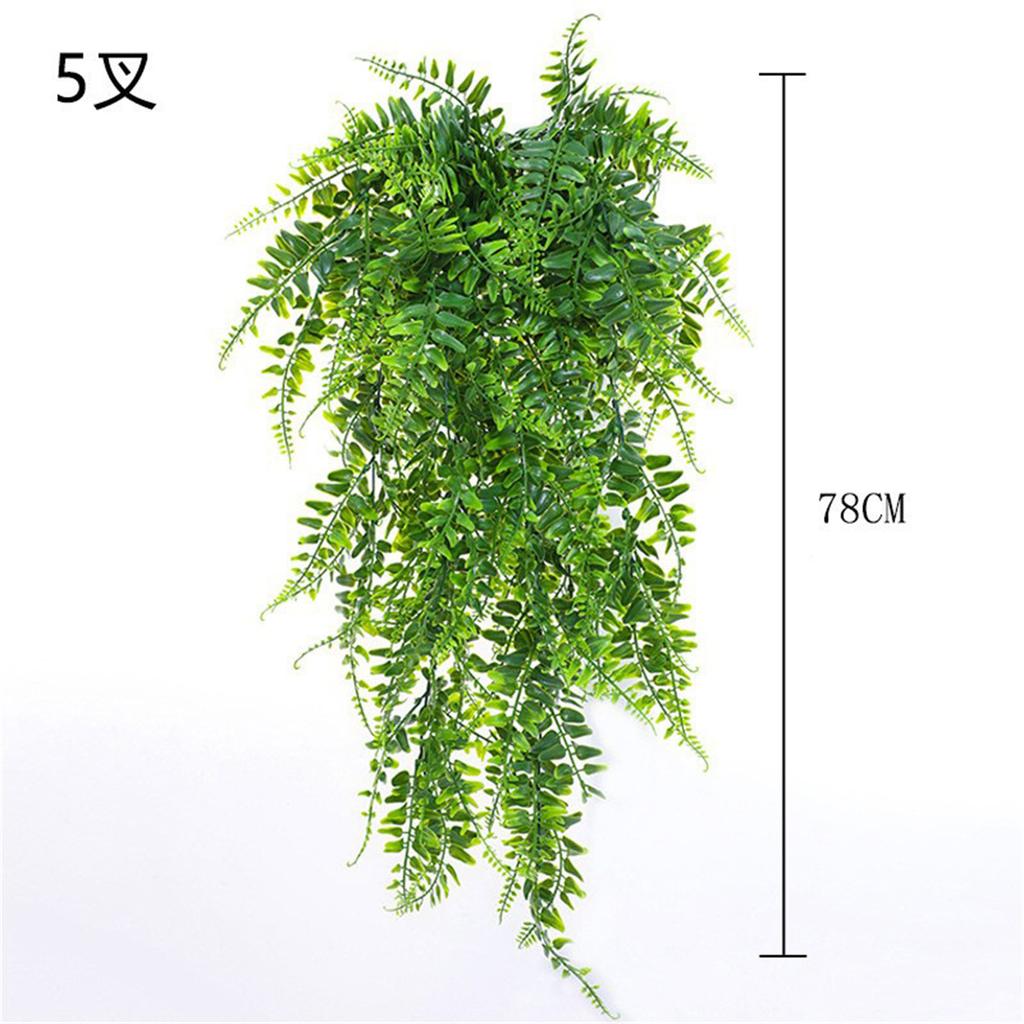 Fake Hanging Plant Artificial Hanging Plant For Indoor Outdoor, 30.7" Artificial Round Leaved Rattan Greenery Plants Home Wall Decoration Supplies