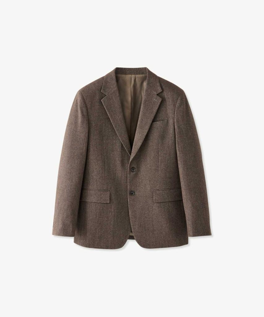 STCO Twill Brushed Blazer_Brown (Relaxed Fit)_Sejwd02Nsh