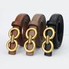 Styling Accessories Casual Geometric Belt PU Leather Thin Waistband High Quality Waist Seal