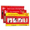 COUVEZI Fire Extinguisher & Hydrant Safety Instruction Sticker