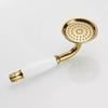 Rose Gold Stainless Steel European-Style Handheld Shower Head with Antique Black Finish