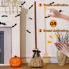Halloween Witches Broom Moving Broom 43.5 Inches Moving Decoration with Spooky Sounds Witch Broom Prop for Halloween Party