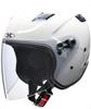 LEAD Industries RAZZO STRADA Motorcycle XL Size for motorcycles under X-AIR Semi-Jet Helmet, White, (61-62cm), 125cc.