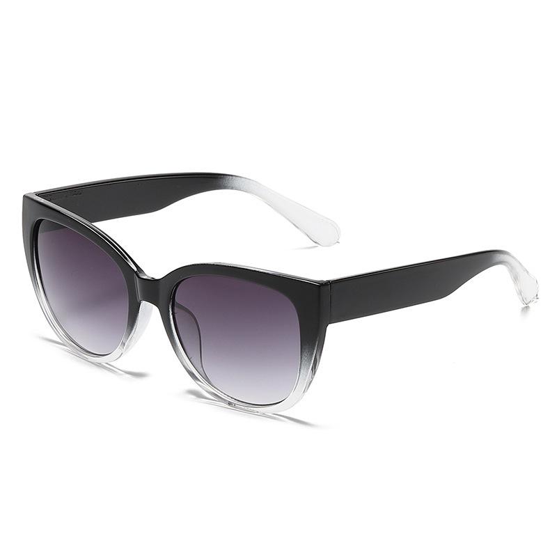 

Cat s eye large frame gradual change color sunglasses men s and women s trend fashion ins style sunglasses European and American