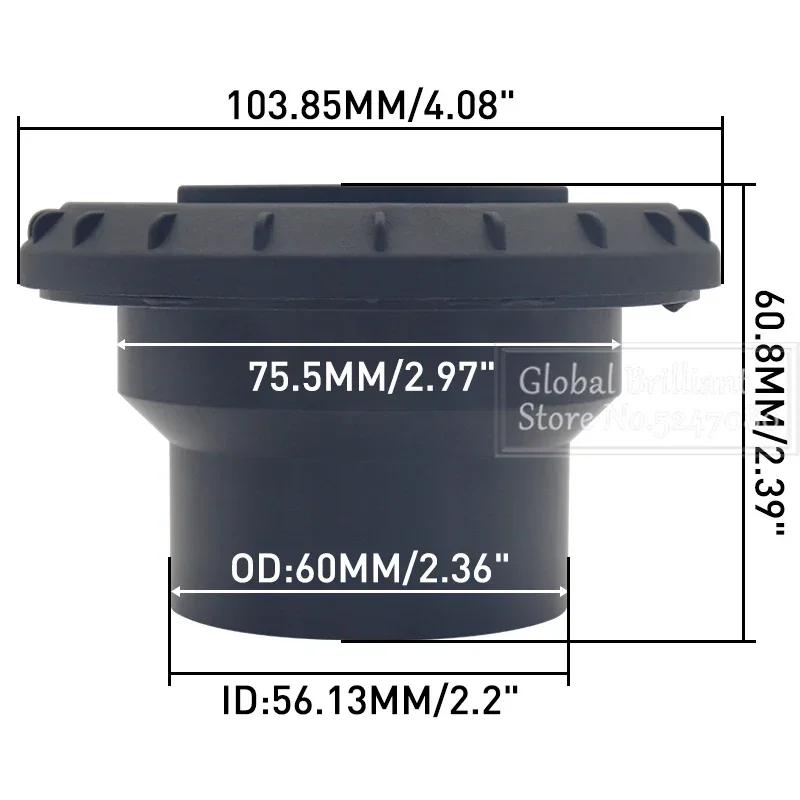 

60 мм / 75 мм дизельный стояночный обогреватель воздуховод воздуховод выходное отверстие плоский круглый вращающийся разъем черный для Webasto Eberspaecher