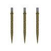 Cuesoul TOUCH POINT II Replacement Dart Steel Color Titanium Pack of 3 Tips, Point, Design, Coated, (CSDA-GZ9-33)