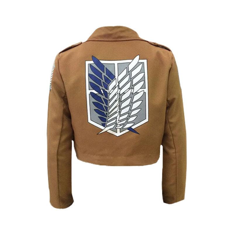 On Titan Attack Shingeki No Kyojin Scouting Cosplay Coat Jacket Eren Jage