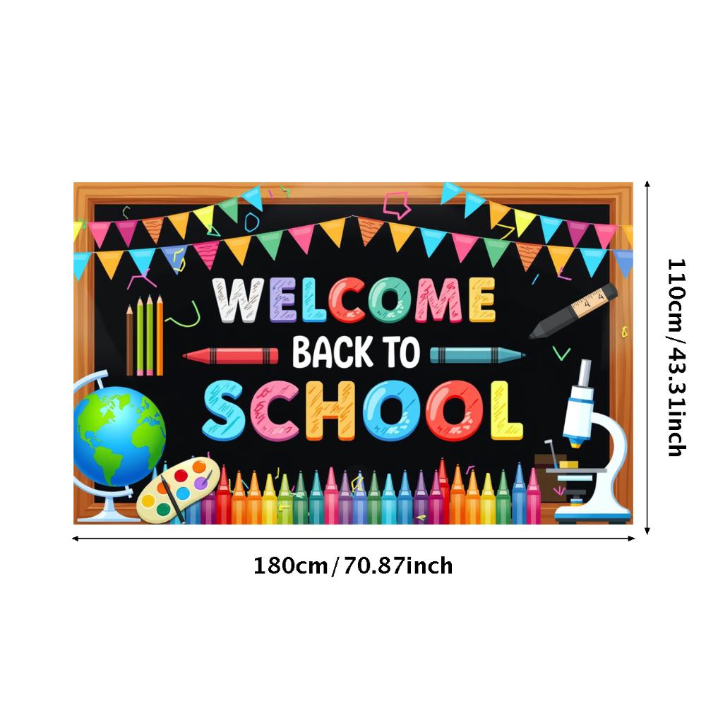 

Educational Event Banner Vibrant Durable Portable Classroom Decoration Engaging Photo Booth Background for Children Celebration