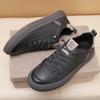 Fashion Men Genuine Leather Casual Shoes Fashion Italian Designer Shoe Lightweight Antiskid Walking Shoes for Men Outdoor Comfy Sneakers
