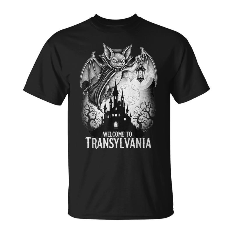 Welcome To Transylvania Vampire Castle Halloween T-Shirt