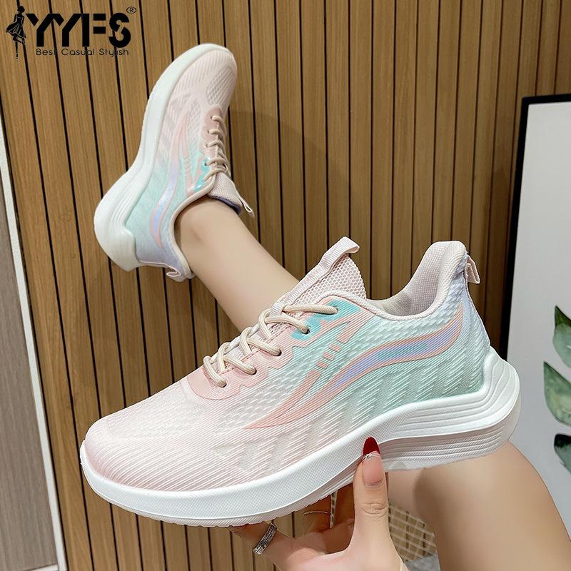 2025 New Spring and Autumn New Ultra-light Running Shoes Sports Shoes Breathable Shock-absorbing Soft Sole Student Lightweight Running Shoes for Women