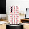Plaid Background Phone Case For Samsung S25,S24,S21,S22,S23,S30,Ultra,S20,Plus,Fe,Soft Silicone Black Cover