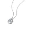 Sterling Silver S925 Smart Drop-shaped Necklace Women's Versatile Light Luxury High-end Moissanite Necklace Jewelry