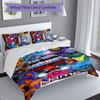 3pcs Custom Name He-Man and the Masters of the Universe Set,Includes 1 Duvet Cover and 2 Pillowcases,All-season Bedroom Decor