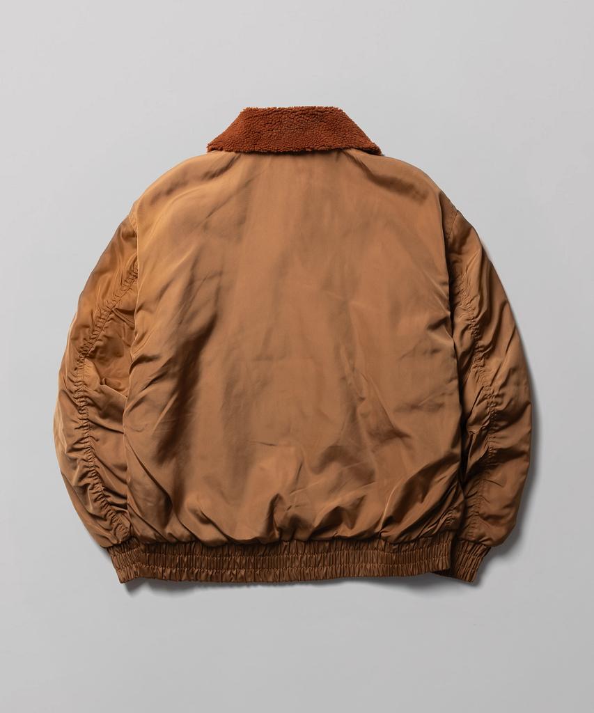 Dickies Nylon Shearling Bomber Jacket Camel