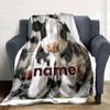 Adorable Cow Plush Toy On A Soft Blanket Lightweight Personalized Blanket Customize Your Name Durable Comfort For Sofa Couch Office Bed Picnics Ideal