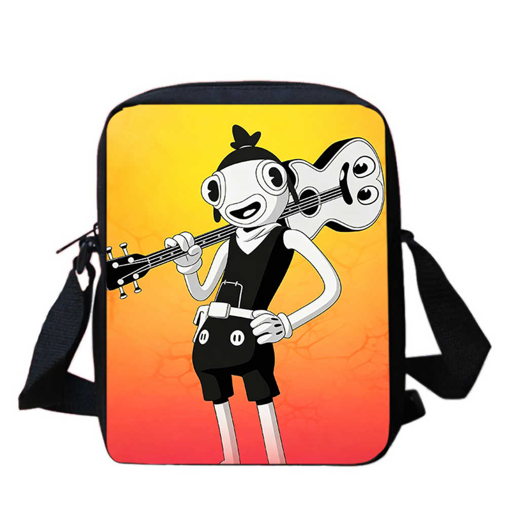 Cute Fortnite Cartoon Shoulder Crossbody Bag, Unisex Kids Aged 6-14 Portable Printed Small Bag for Daily School Travel Use