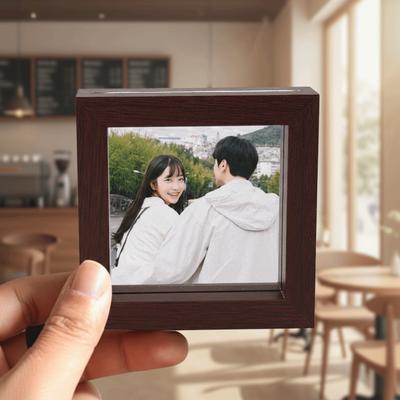5PCS Modern 4 Inches Magnetic Photo Frame Decorative Square Fridge Magnet DIY Multi-purpose Puzzle Picture Frame Office Decor