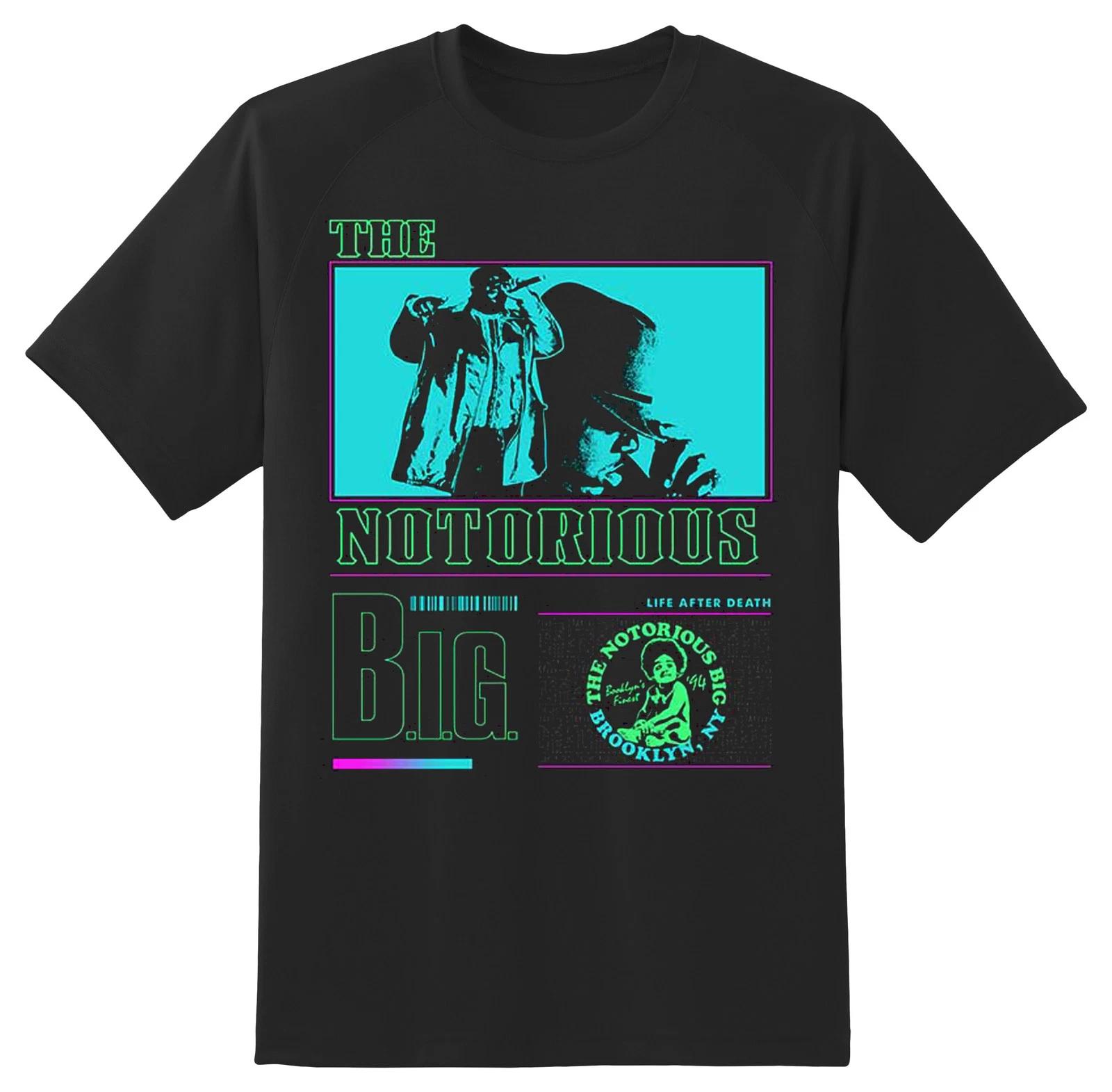 Biggie Smalls Life After Death Neon Authorized Mens T-Shirt M