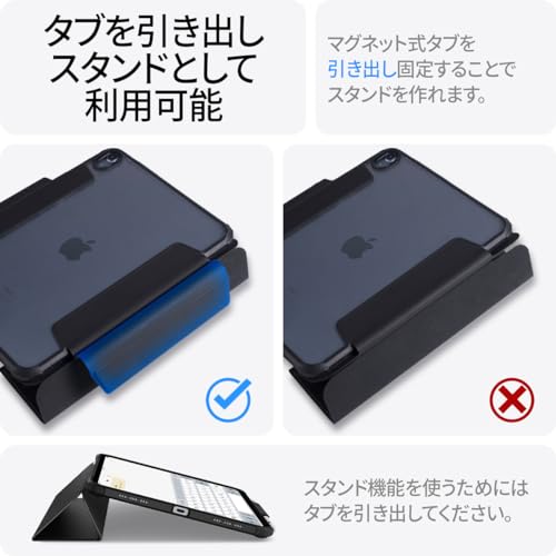 Spigen Case for iPad 11th Generation A16 (2025/11-inch) and iPad 10th Generation (2022/10.9-inch), Clear Back, Apple Pencil Compatible, Military Certi