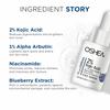 Oshea PhytoDERMA 2% Kojic Acid, 1% Alpha Arbutin, Niacinamide with Blueberry Extract Face Serum 30ml | Fights Pigmentation, Fades Dark Spots | Brig