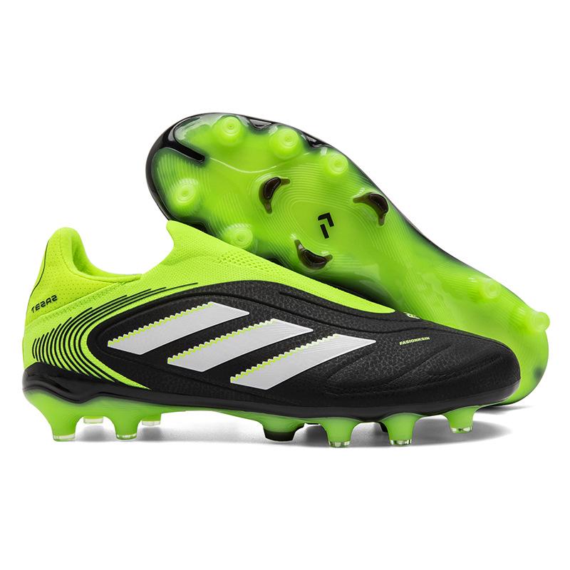 Nahtlose Flyknit Schnürlose COPA Fußballschuhe für Herren & Damen - Mit langen Stollen, Ideal für Wettkampf & Training