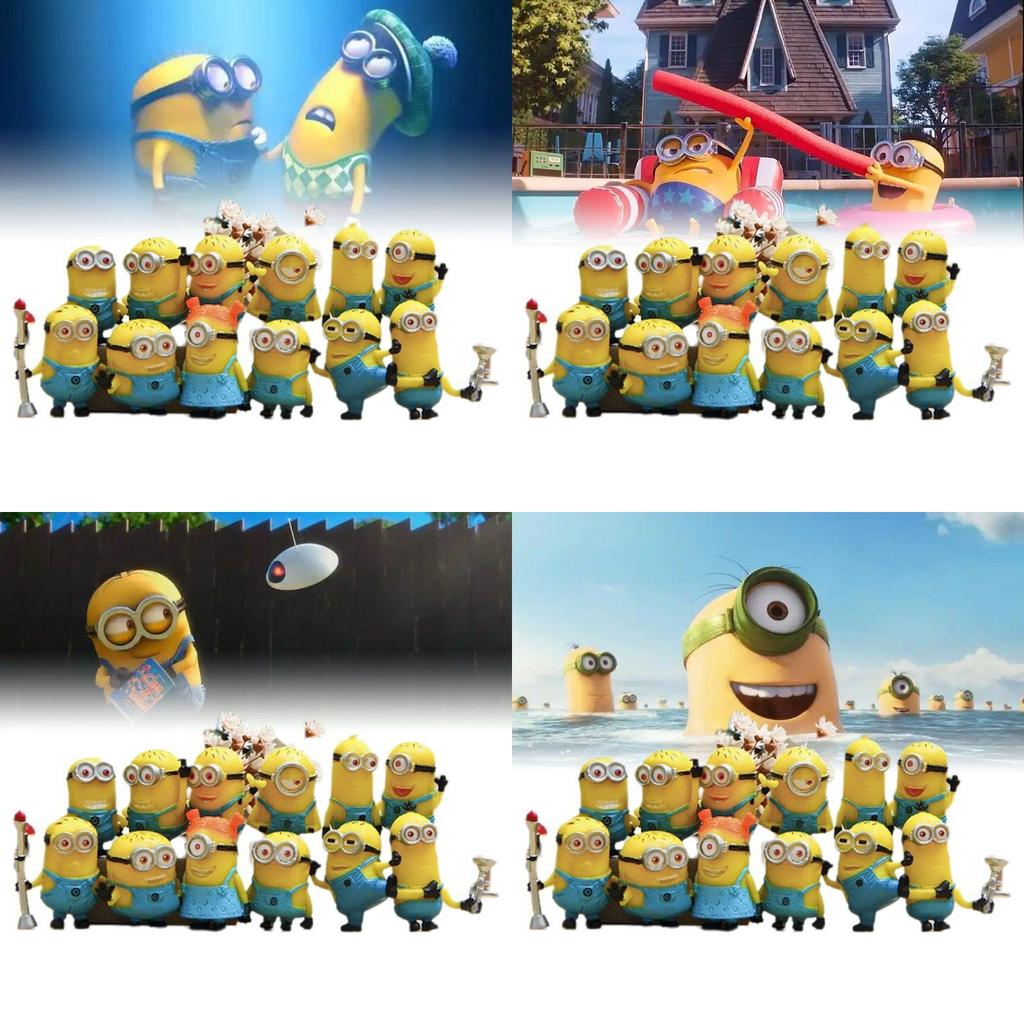 Creative Miniature Pvc Cartoon Figurines For Micro Landscape Succulent Decoration