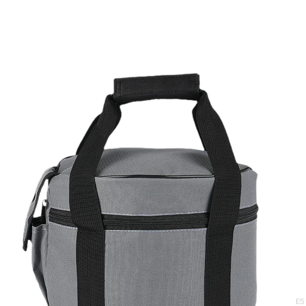 Outdoor Cooking Utensils Storage Bag Camping Cylinder Cookware Organizer with Handle for Party