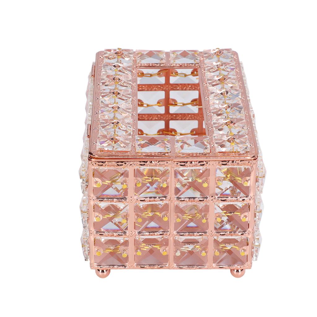 Tissue Box Holder Multifunctional Fashionable Design Exquisite Sturdy Durable Tissue HolderRose