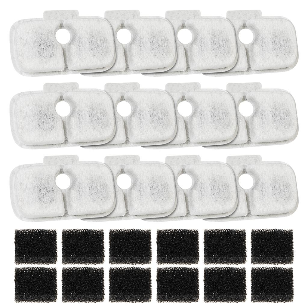 Paquete de 12 Filtros de Repuesto para Fuente de Agua para Gatos de 6 Meses para PETLIBRO Dockstream PLWF1 PLWF005 PLWF105