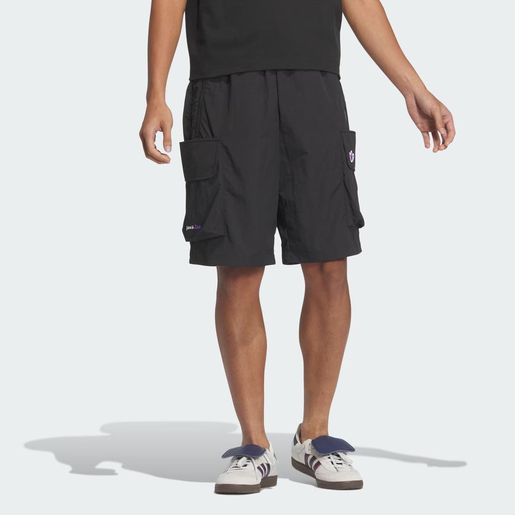 Adidas Originals Chinese V-Day SS24 CVD Short Series Loose Fit Lace-Up Sports Shorts Men Shorts Black JM2705