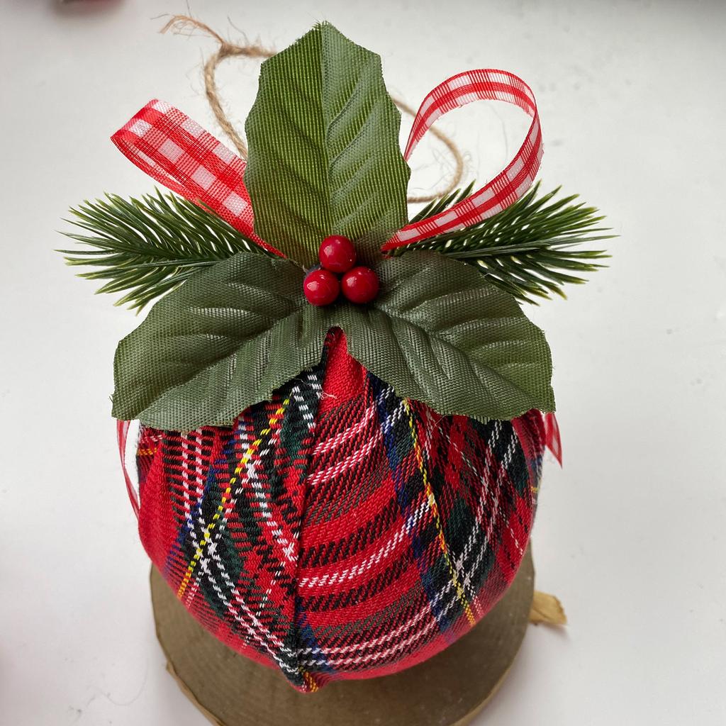 Xmas Ball Exquisite Compact Xmas Cloth Ball for Home Holiday Party Wedding Ornament