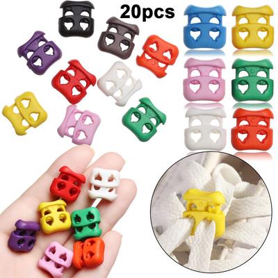 4mm Multi-colors Sportswear Accessories Stopper Cord Lock Apparel Shoelace Buckle Bean Toggle Clip