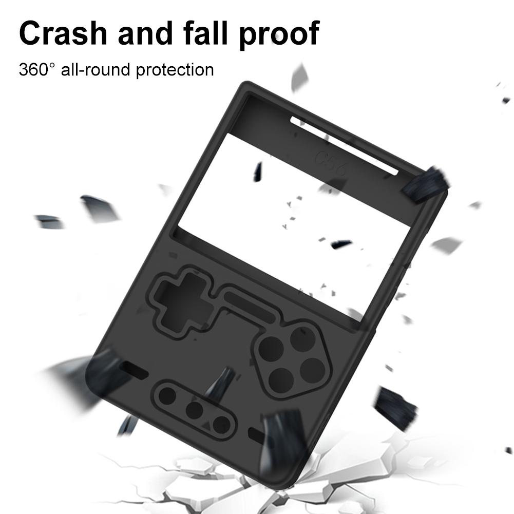 Silicone Protective Case Anti-Scratch Protector Shell Sleeve with Lanyard Soft Skin Cover Case for Trimui Brick Game Accessories