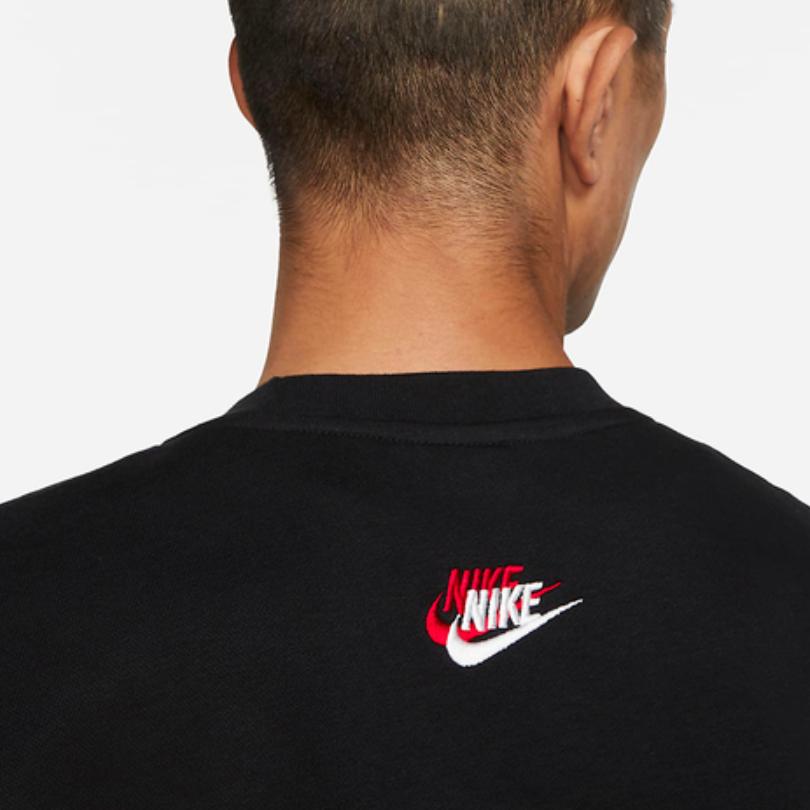 Nike Fashionable Comfortable Long Sleeve Pants Casual Sports Suit Unisex suit Black DJ6915-010+DX0796-010