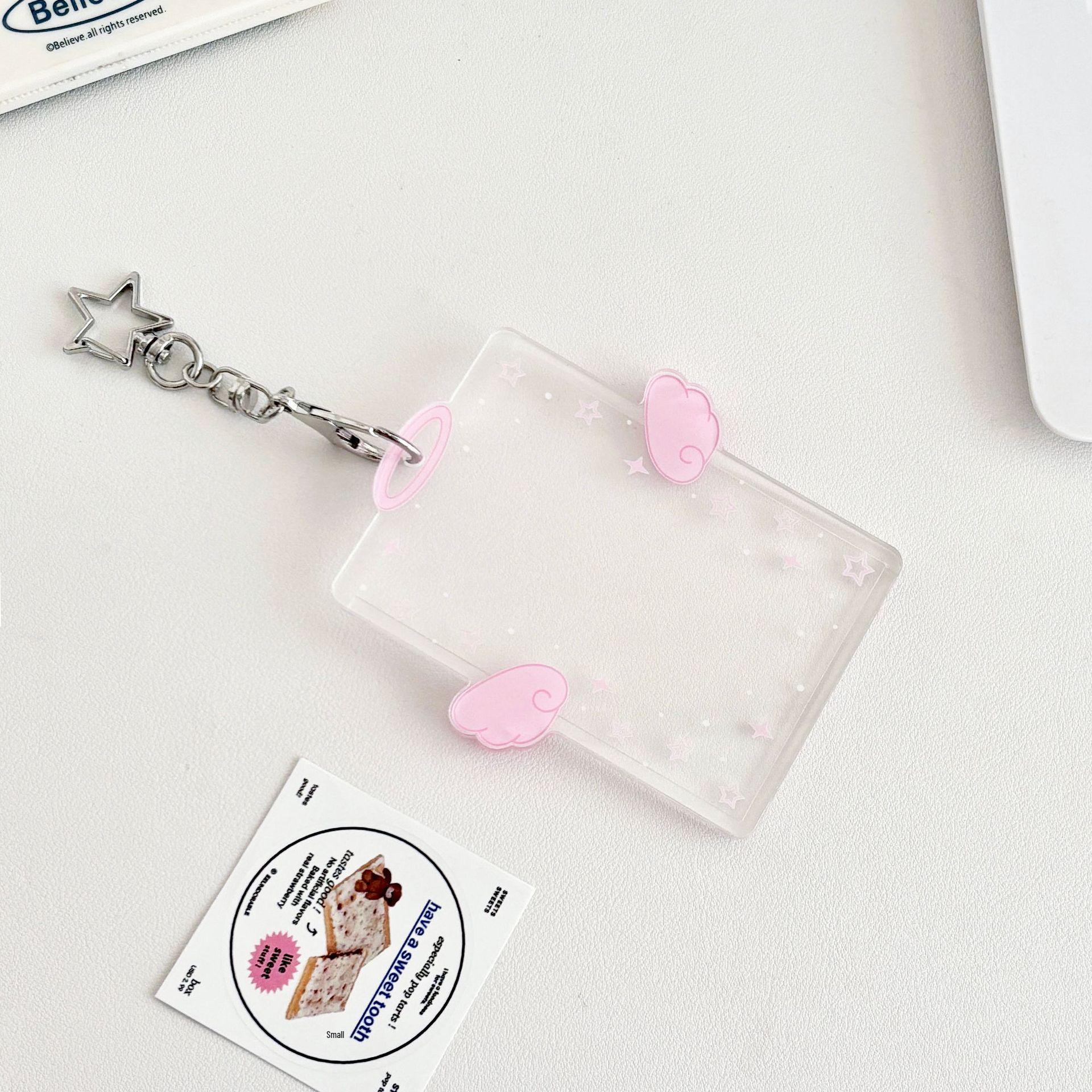 

Angel Wings & Stars Acrylic ID Card Holder розовый