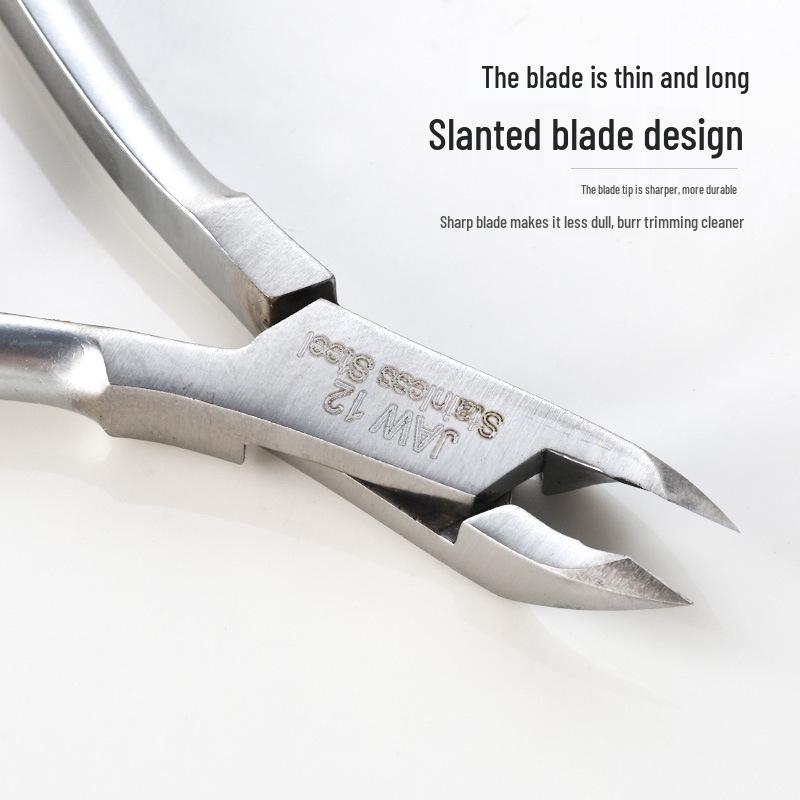 Easy Cut Silver Stainless Steel Cuticle Nippers S.777: Precision Nail Clippers for Manicure and Hangnail Removal