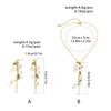 Unique Flower Fringe Necklace Elegant Bell Orchids Preal Leaf Charm Choker Dangle Earring Jewelry Gift Party Ornament