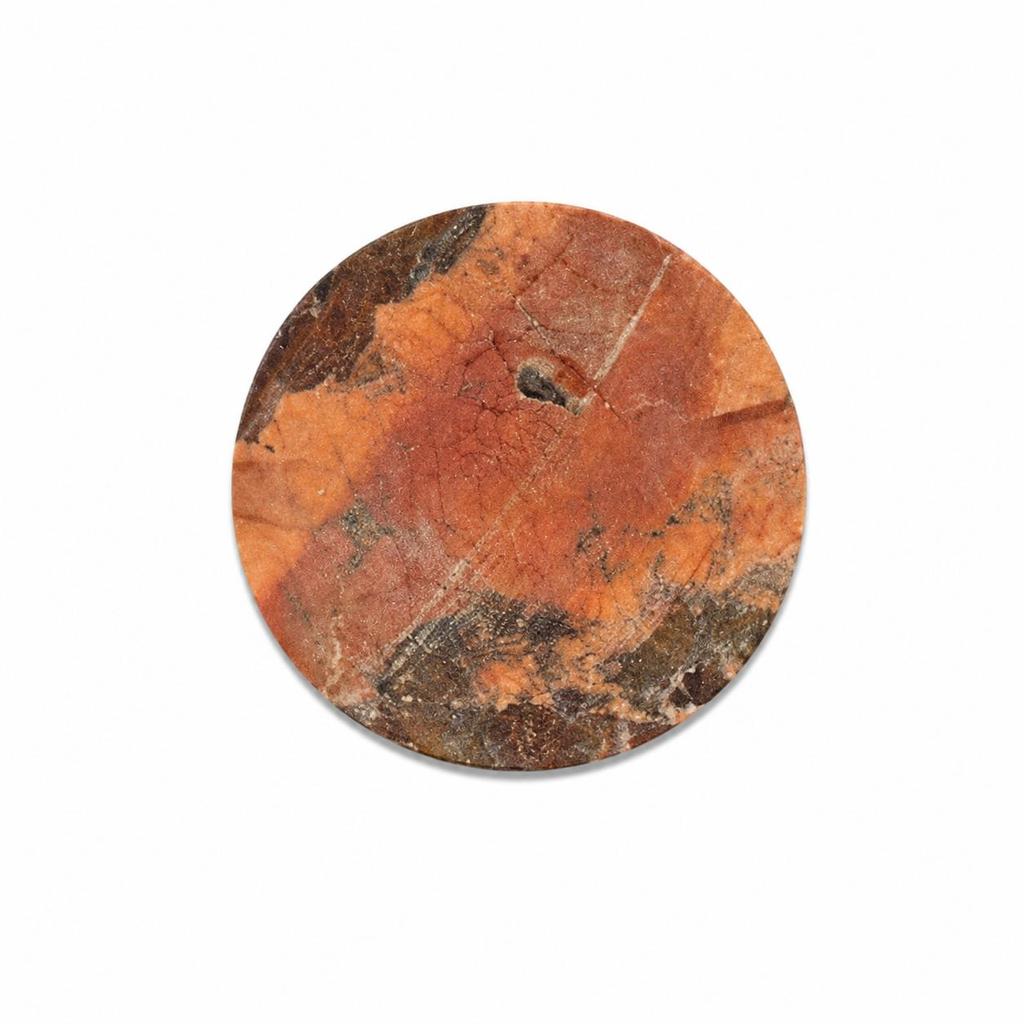Orange Turquoise Round Cabochon | Natural Turquoise Gemstone | Loose Cabochon for Jewelry Making