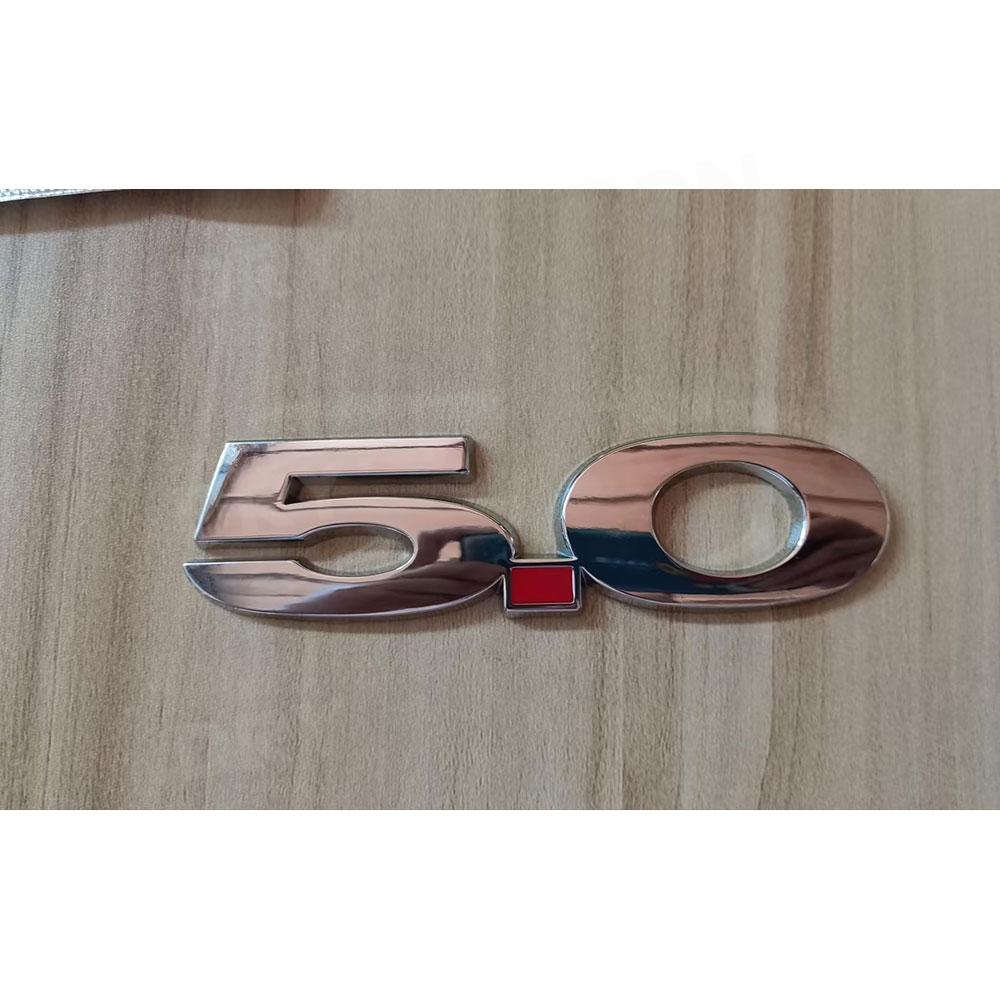 1Pc 3 D 5.0 Emblem Discharge Label Sided Badge Decoration for Ford Mustang Auto Car Side Fender Trunk Body Kits Trim