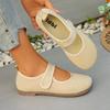 Women Breathable Mesh Flats Lightweight Soft Sole Casual Slip On Shoes Comfortable Walking Mary Jane Style Shoes