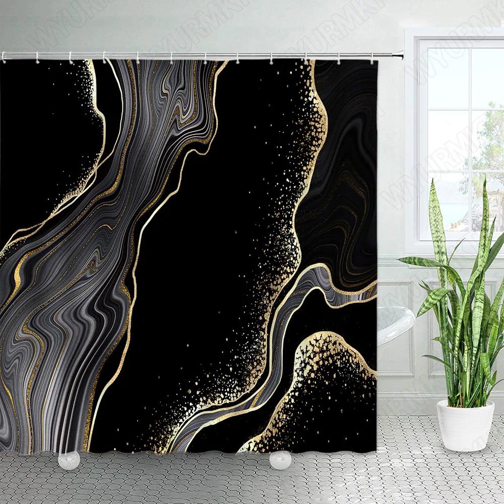 Abstract Mid Century Shower Curtains Boho Arch Sun Beige Modern Minimalistic Home Bathtub Bathroom Curtain Fabric Decoration Set