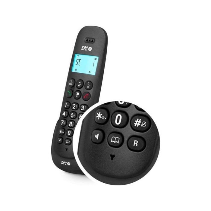 Téléphone sans fil - spc - keops - noir - 4 combinés - écran éclairé