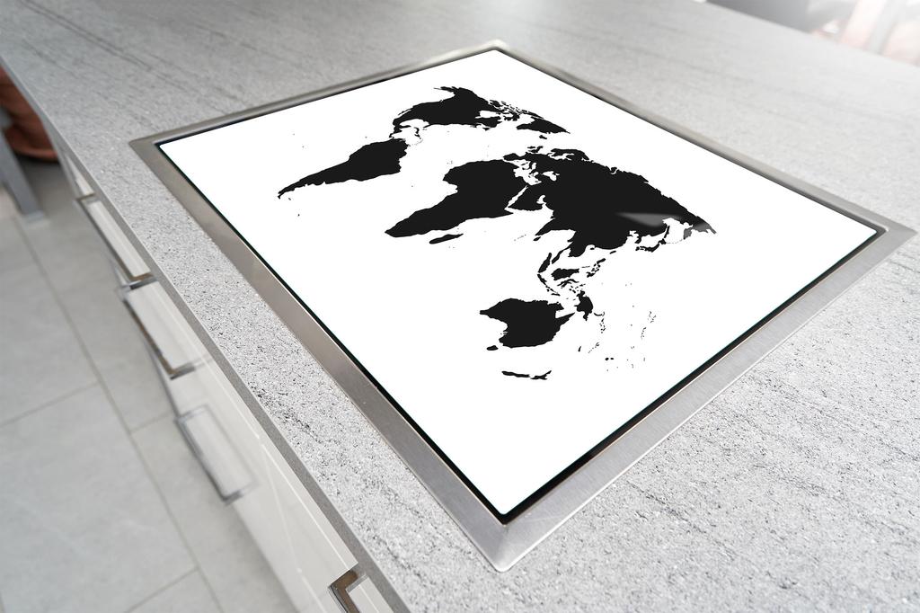 TAGLIERE IN VETRO 52x30 MAPPA
