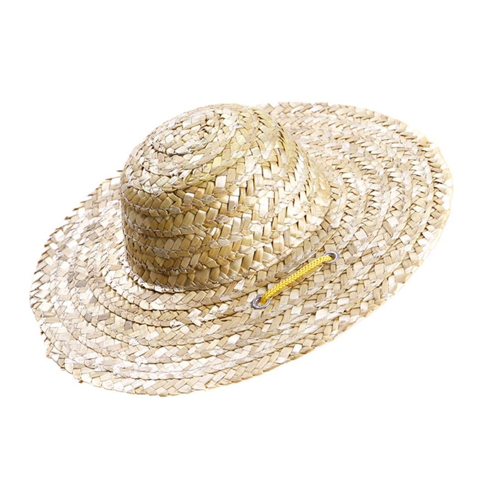 

Spot retro farmer visor cat visor, dog straw hat act cute pet hat S