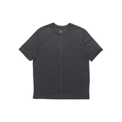 Yoga Dri-FIT Einfarbig Schnelltrocknend Sport Kurzarm T-Shirt Herren Tops Schwarz DJ9651-010