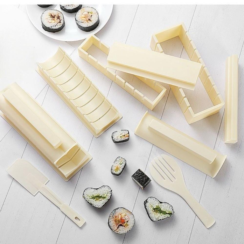 Portable Sushi Molder DIY Japanese Sushi Tools Triangle 10pcs Sushi Making Kit  Food Stall